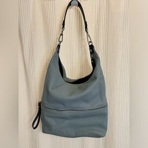 Calvin KLEIN Elaine Beige Shoulder Bag Baby Blue Hobo Handbag
